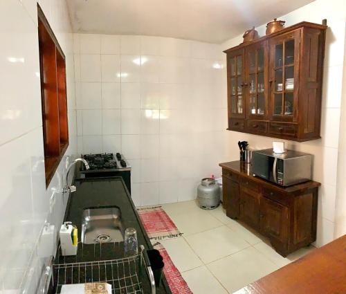 Køkken eller tekøkken på Encanto das Araucárias