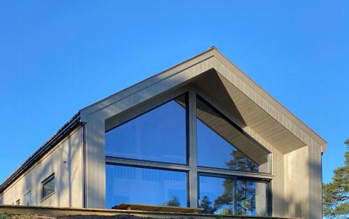 Bygningen som feriehuset ligger i