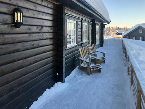 Family Cabin At Blefjell v zimě
