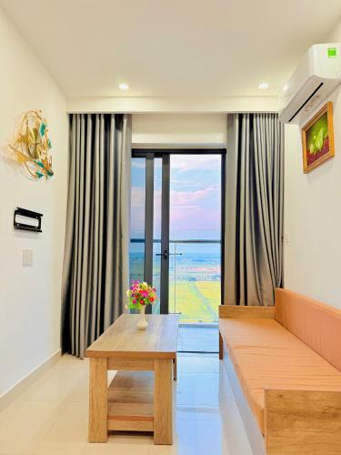Ένα ή περισσότερα κρεβάτια σε δωμάτιο στο Châu Giang Nera Garden Apartment Huế