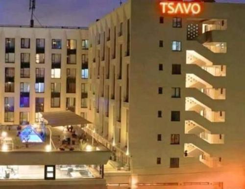 Bygningen som lejligheden ligger i