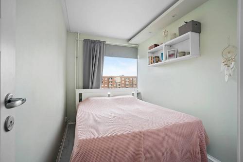 Ένα ή περισσότερα κρεβάτια σε δωμάτιο στο Piekny apartament u Moniki