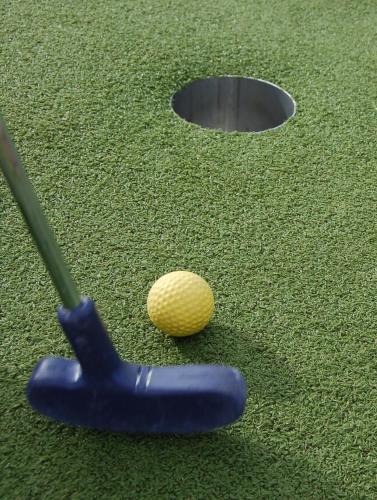 a golf club and a golf ball on the grass at İstanbul Medikal Termal in Tuzla