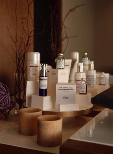 a display of someones products on a table at Grand Hyatt Istanbul in Istanbul