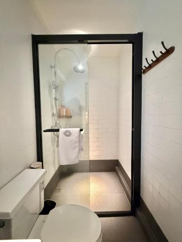 Salle de bains dans l'établissement Xiamen Gulangyu Bishan Residence