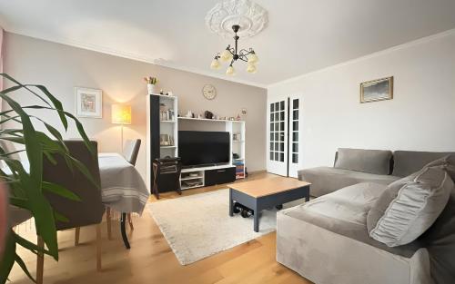 TV/trung tâm giải trí tại Bel & Grand Appartement proche du centre