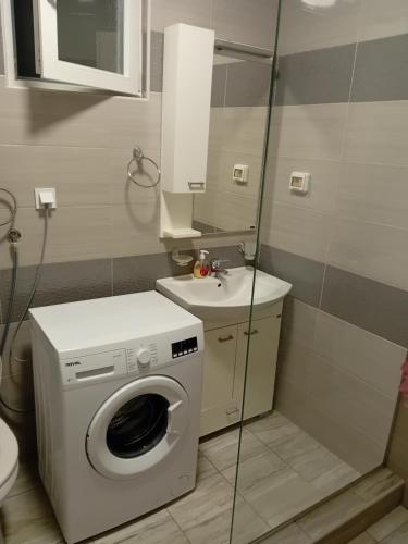 Koupelna v ubytování Apartmani M&V
