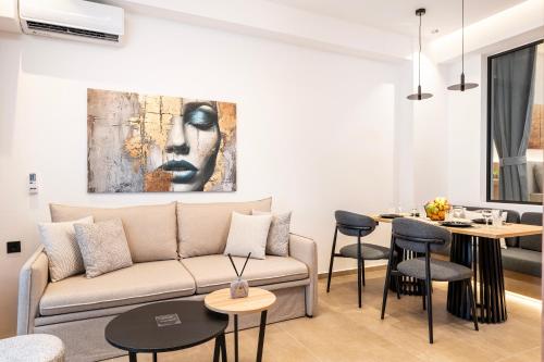 Posezení v ubytování Serenity Apartments