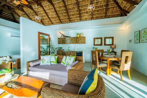 Χώρος καθιστικού στο Pearl Bay Villas Private Resort