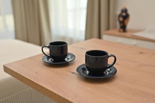 Příslušenství pro přípravu čaje a kávy v ubytování Mms lux apartmani 7 i 8 Petrovec