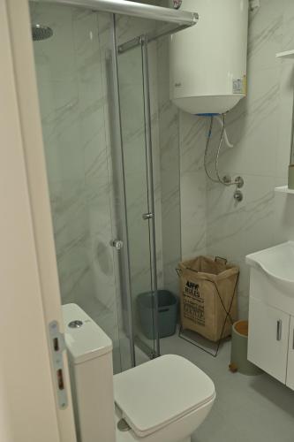 Koupelna v ubytování Mms lux apartmani 7 i 8 Petrovec