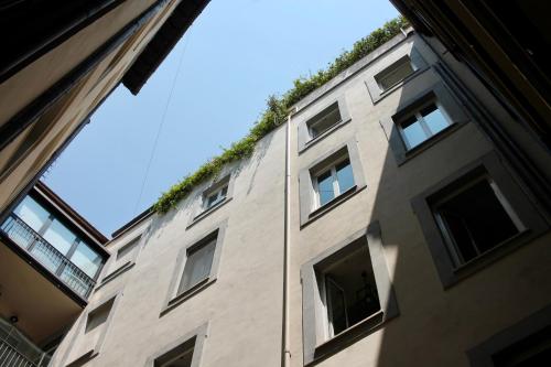 a tall building with plants on the side of it at Home Sweet Rome Lucina in Rome