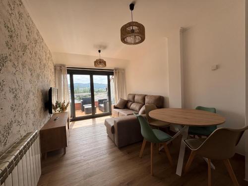 Et opholdsområde på Ático Arousa Luxe stay