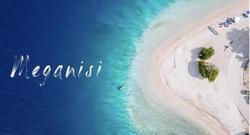 an island in the ocean with the words mexico at 8 Homes in Meganisi