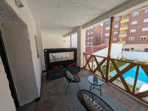 Bazén v ubytování Casa Ribera Maya nebo v jeho okolí