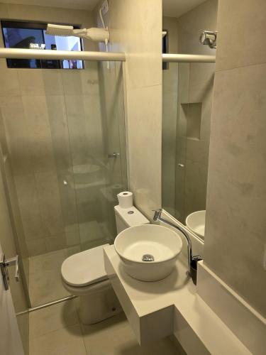 Bilik mandi di Apt 3 quartos Confortável em Barreiras