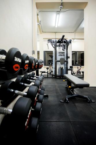 Gimnasio o instalaciones de fitness de Hotel Grand L'Orbe by JAMM