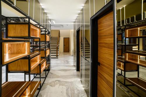 Litera o literas de una habitación en Hotel Grand L'Orbe by JAMM