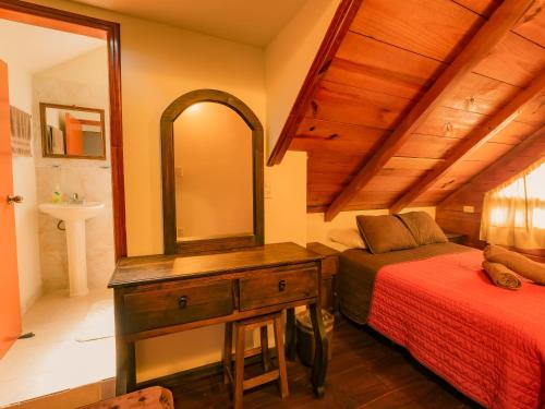 Postel nebo postele na pokoji v ubytování Chalet Dominnycos