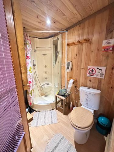 Koupelna v ubytování Mobile home gerardmer