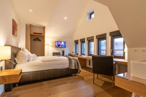Postel nebo postele na pokoji v ubytování Hotel Antoniushütte