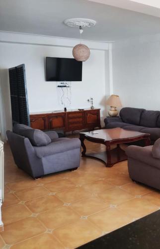 Χώρος καθιστικού στο Marina Suite Apartment