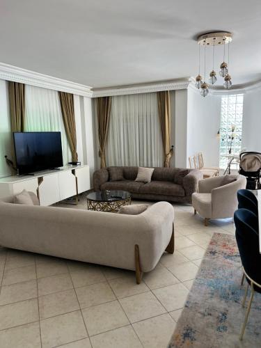 Χώρος καθιστικού στο Villabelek8