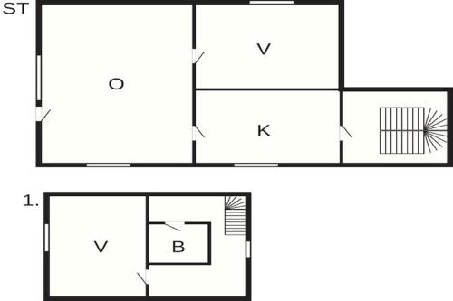 a floor plan of a small house at 6 person holiday home in SANDHULT-By Traum in Sandhult