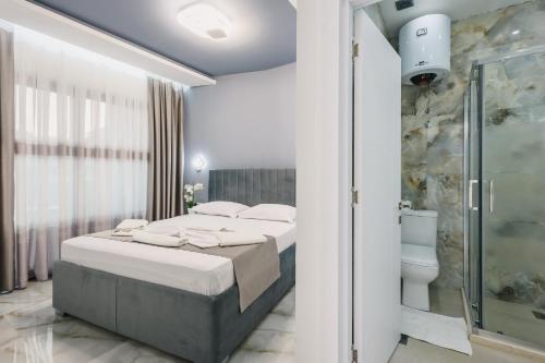 Koupelna v ubytování Apart-Hotel President