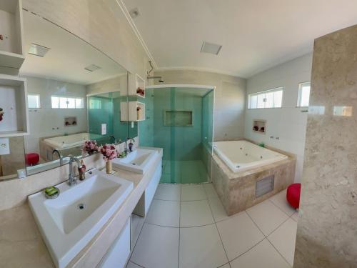 Koupelna v ubytování Olho D'água Oasis