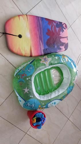 a colorful object is sitting on the floor at Apparemment Saidia in Saidia 
