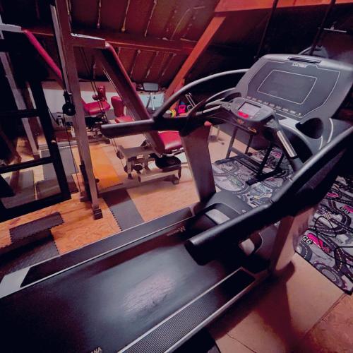 Das Fitnesscenter und/oder die Fitnesseinrichtungen in der Unterkunft Luxury apartment for 4 with a kitchen access and a private terrace