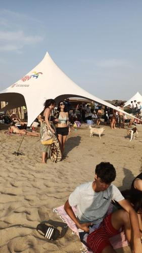 Επισκέπτες που μένουν στο KITE Hostal OCEAN SAN JOSE