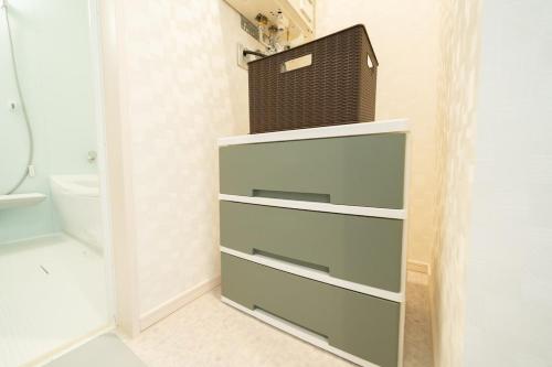 Koupelna v ubytování Hachiken House