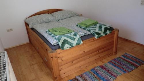 Ένα ή περισσότερα κρεβάτια σε δωμάτιο στο Ferienhaus Nest