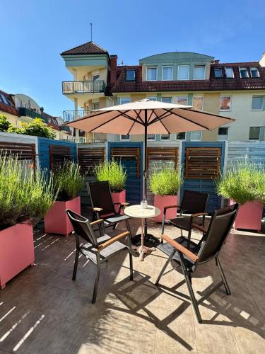 Apartament z siłownią i tarasem