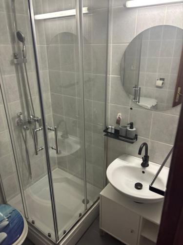 Kúpeľňa v ubytovaní Apartman Hrusta Crikvenica