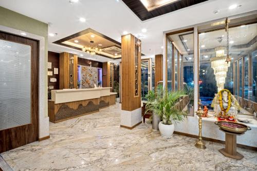a lobby of a store with a counter at PRIME LAND in Varanasi
