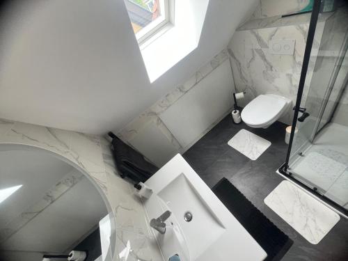 Koupelna v ubytování Appartement duplex en Alsace