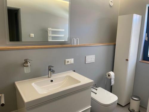 Koupelna v ubytování Ferienwohnung Gesien