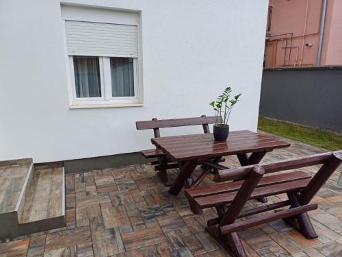 Balkón nebo terasa v ubytování Apartman Telep
