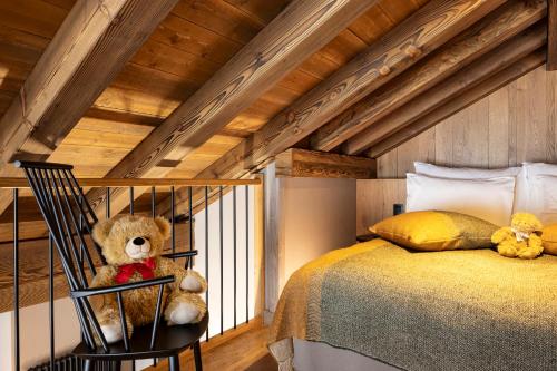 Ένα ή περισσότερα κρεβάτια σε δωμάτιο στο Hotel MONT-BLANC VAL D'ISERE