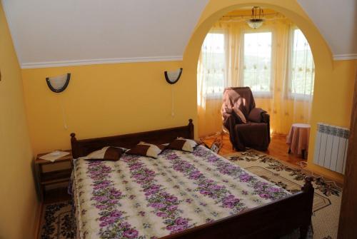 Ένα ή περισσότερα κρεβάτια σε δωμάτιο στο Polychko Winehouse