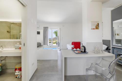 Kuchyň nebo kuchyňský kout v ubytování Doric Eco Boutique Resort & Spa - Sicily