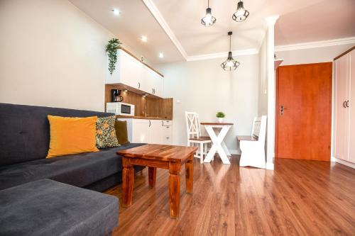 Kuchyň nebo kuchyňský kout v ubytování Apartamenty Malachit