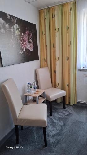 Ruang duduk di Ferienhaus Strauss nahe der Kyffhäuser Therme