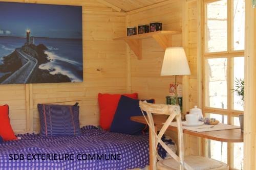 Posezení v ubytování La cabine du capitaine 4m² - SDB partagée extérieure