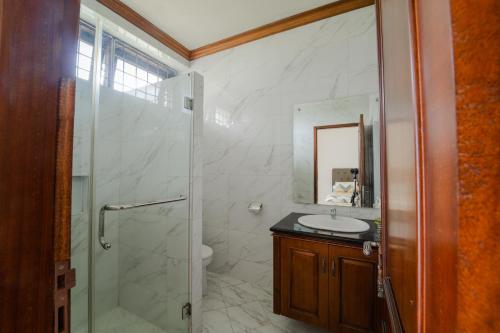 Koupelna v ubytování Panorama Sanad Resort