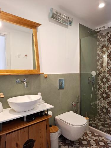 Koupelna v ubytování Casa Vrioni