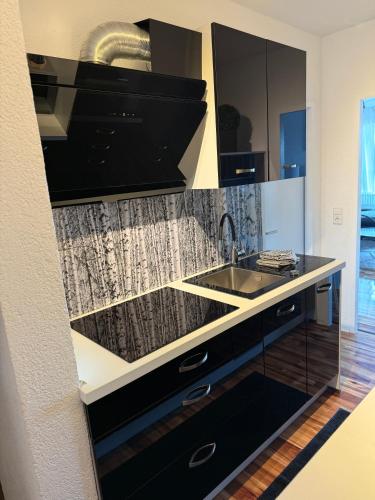 Кухня или мини-кухня в Appartement zur Birke

